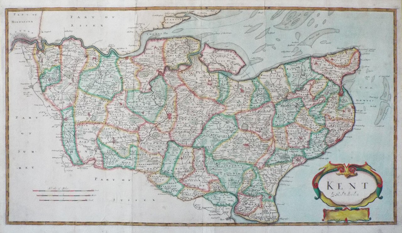 Map of Kent - Morden
